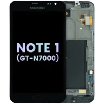 Дисплейний модуль (OLED) з рамкою для Samsung Galaxy Note 1 (GT-N7000) (Service Pack) (чорний)