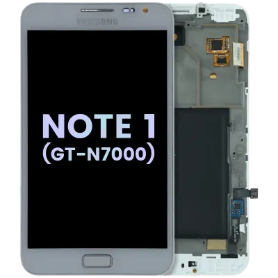 OLED Assembly With Frame For Samsung Galaxy Note 1 (GT-N7000) (Service Pack) (White)