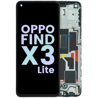 Дисплейний модуль (OLED) з рамкою для OPPO Find X3 Lite (Genuine) (усі кольори)