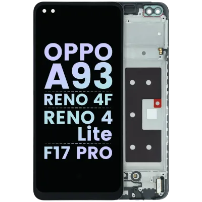 OLED Assembly With Frame For OPPO A93/ Reno 4 F/ Reno 4 Lite/ F17 Pro (Genuine) (All Colors)