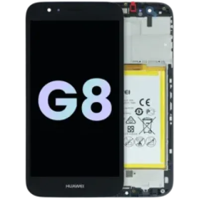 Дисплейний модуль (LCD) з рамкою для Huawei G8 RIO-L01 (Huawei Genuine) (чорний)