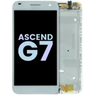 Дисплейний модуль (LCD) з рамкою для Huawei Ascend G7 G7-L01 (Huawei Genuine) (білий)