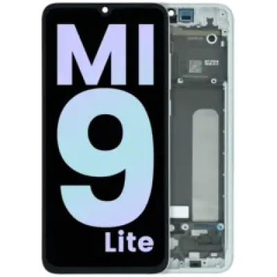 Дисплейний модуль (OLED) з рамкою для Xiaomi Mi 9 Lite M1904F3BG (Genuine) (білий)