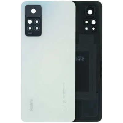 Back Cover Glass With Camera Lens For Xiaomi Redmi Note 11 Pro (Genuine) (White)