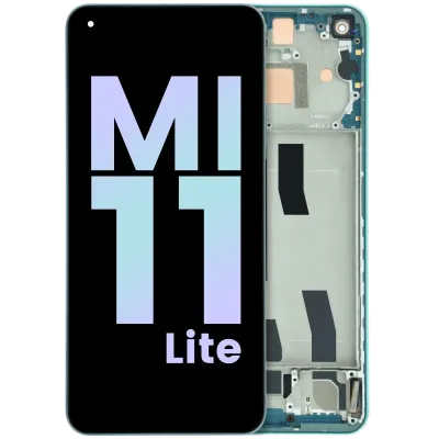 OLED Assembly With Frame For Xiaomi Mi 11 Lite 5G (Genuine) (Green)