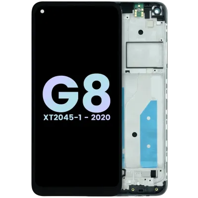 LCD Assembly With Frame For Motorola Moto G8 XT2045 (Genuine OEM) (All colors)
