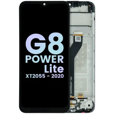 Дисплейний модуль (LCD) з рамкою для Motorola Moto G8 Power Lite XT2055 (Genuine OEM) (всі кольори)