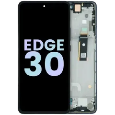 Дисплейний модуль (OLED) з рамкою для Motorola Edge 30 XT2203 (Genuine OEM) (сірий)