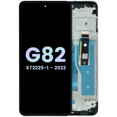 OLED Assembly With Frame For Motorola Moto G82 XT2225 (Genuine OEM) (All colors)