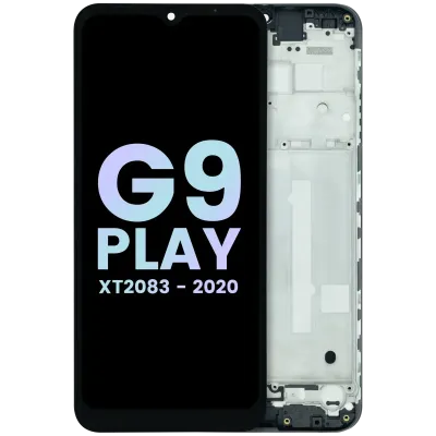 LCD Assembly With Frame For Motorola Moto G9 Play XT2083 (Genuine OEM) (All Colors)