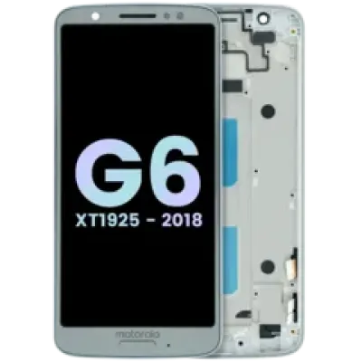 Дисплейний модуль для Motorola Moto G6 XT1925 (Genuine OEM) (LCD) (сріблястий)