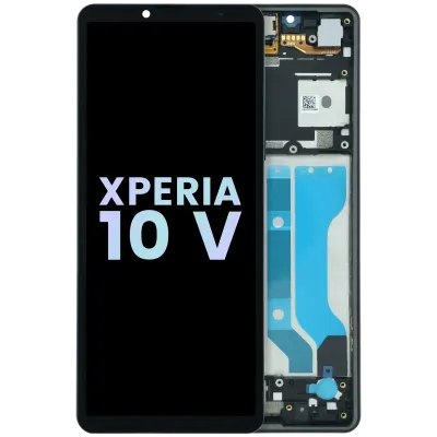 OLED Assembly With Frame For Sony Xperia 10 V (Genuine) (Black)