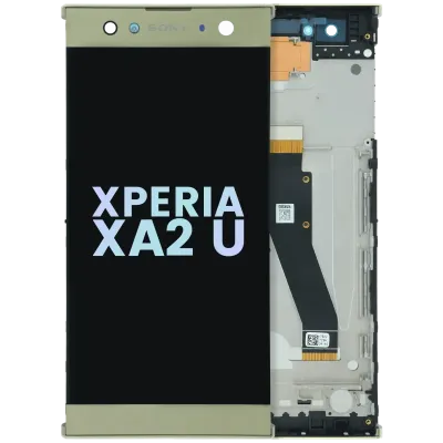 LCD Assembly With Frame For Sony Xperia XA2 Ultra (Genuine) (Gold)