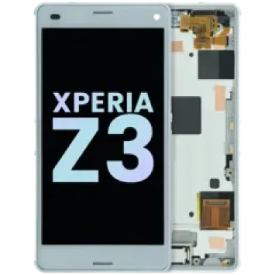 Дисплейний модуль (LCD) з рамкою для Sony Xperia Z3 (Genuine) (білий) Duplicated sku 107182200593