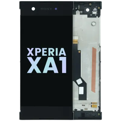 Дисплейний модуль (LCD) з рамкою для Sony Xperia XA1 (Genuine) (чорний)