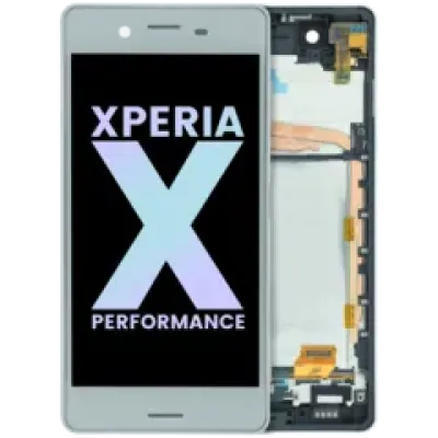 Дисплейний модуль (LCD) з рамкою для Sony Xperia X Performance (Genuine) (білий)