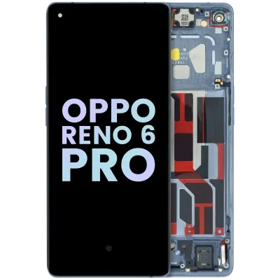 OLED Assembly With Frame For Oppo Reno 6 Pro / 6 Pro Plus 5G (Genuine) (Gray)