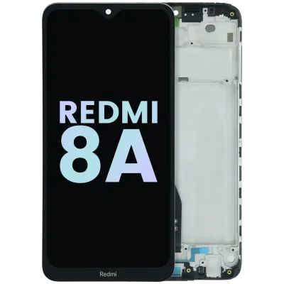 LCD Assembly With Frame Compatible For Xiaomi Redmi 8A (Genuine) (Black)