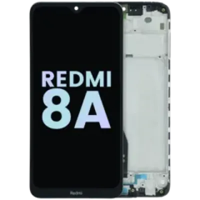 Дисплейний модуль (LCD) з рамкою для Xiaomi Redmi 8A (Genuine) (чорний)