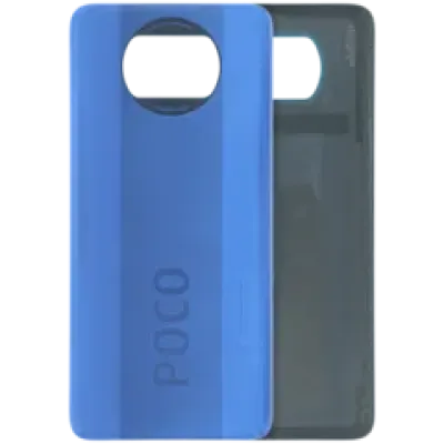 Задня кришка для Xiaomi Poco X3 без скла камери (Genuine) (синій)