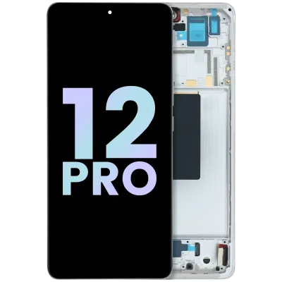 OLED Assembly With Frame For Xiaomi 12 Pro (Genuine) (Violet Gold)