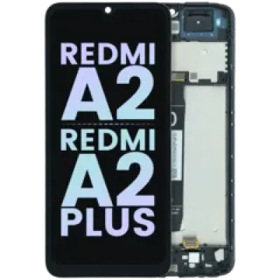Дисплейний модуль (LCD) з рамкою для Xiaomi Redmi A2 / A2 Plus (Genuine) (чорний)