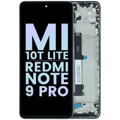 LCD Assembly With Frame For Xiaomi Mi 10T Lite / Redmi Note 9 Pro 5G (Genuine) (Gray)