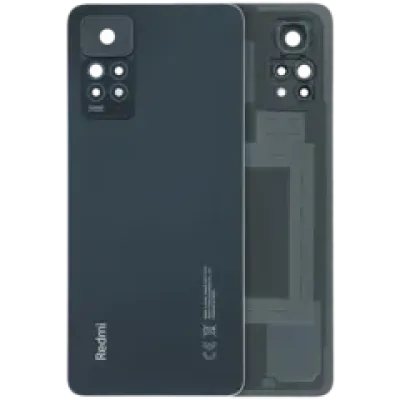 Задня кришка для Xiaomi Redmi Note 11 Pro зі склом камери (Genuine) (чорний)