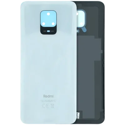 Back Cover Glass Without Camera Lens For Xiaomi Redmi Note 9s (Genuine) (White)