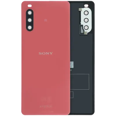 Заднє скло для Sony Xperia 10 III (Genuine) (рожевий)