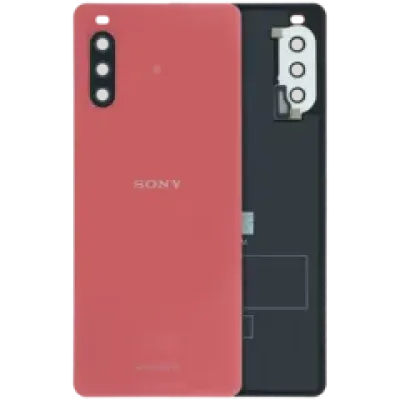 Заднє скло для Sony Xperia 10 III (Genuine) (рожевий)