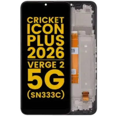 Дисплейний модуль (LCD) з рамкою для Cricket Icon Plus (2026) (SN333C) / AT&T Verge 2 5G (Refurbished) (всі кольори)