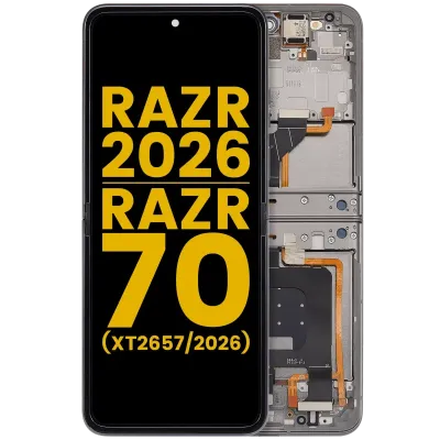 Дисплейний модуль для Motorola Razr 2026 / Razr 70 (XT2657 / 2026) (Refurbished) (OLED) (Hematite)