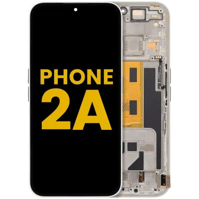 OLED Assembly With Frame For Nothing Phone (2a) (Refurbished) (White)