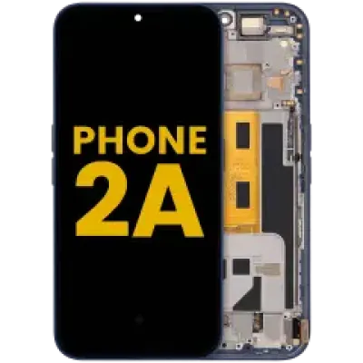 Дисплейний модуль (OLED) з рамкою для Nothing Phone (2a) (Refurbished) (синій)