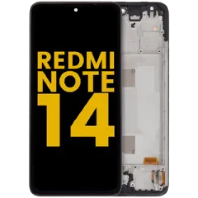Дисплейний модуль (OLED) з рамкою для Xiaomi Redmi Note 14 4G (EU Version) (Refurbished) (всі кольори)