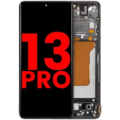 Дисплейний модуль (OLED) для Xiaomi 13 Pro (With Frame) (Aftermarket Plus) (чорний)