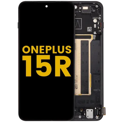 Дисплейний модуль (OLED) з рамкою для OnePlus 15R (Refurbished) (Charcoal Black)