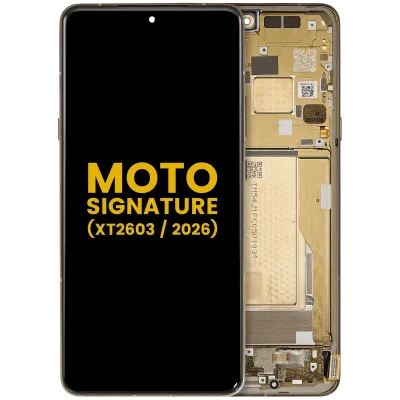 OLED Assembly With Frame For Motorola Moto Signature (XT2603/ 2026) (Refurbished) (Martini Olive)