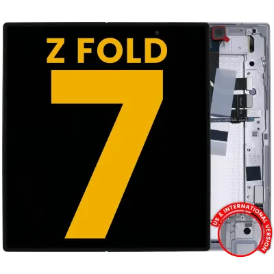 Дисплейний модуль OLED внутрішній з рамкою для Samsung Galaxy Z Fold 7 5G (US & International) (Refurbished) (Silver Shadow)