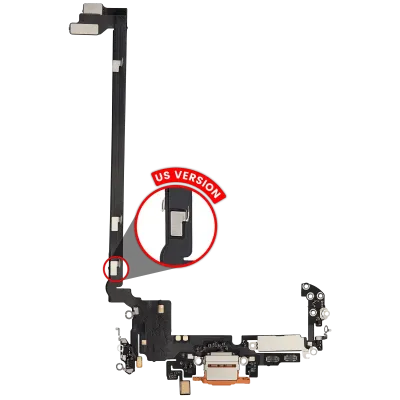Charging Port Flex Cable For iPhone 17 Pro max (Aftermarket Plus) (US Version) (Cosmic Orange)