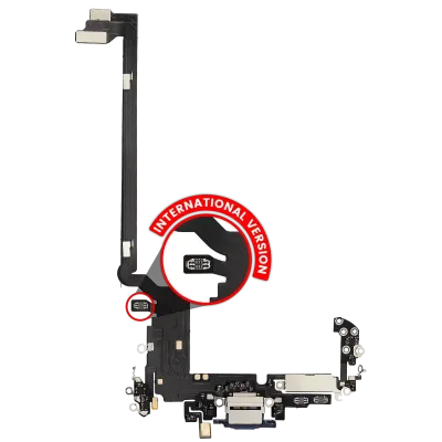 Charging Port Flex Cable For iPhone 17 Pro max (Aftermarket Plus) (International Version) (Deep Blue)