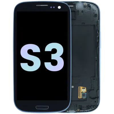 Дисплейний модуль (LCD) з рамкою для Samsung Galaxy S3 (International Version) (синій)