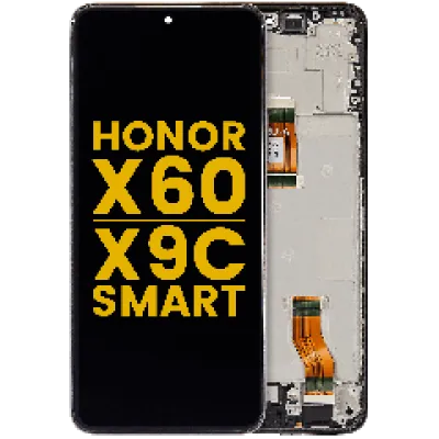 Дисплейний модуль (LCD) з рамкою для Honor X60 / X9c Smart (Refurbished) (чорний)
