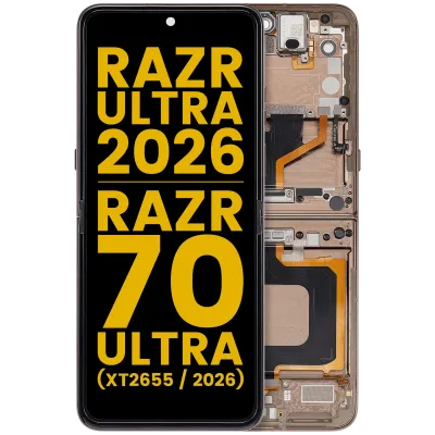 Дисплейний модуль для Motorola Razr Ultra 2026 / Razr 70 Ultra (XT2655 / 2026) (Refurbished) (OLED) (Cocoa)