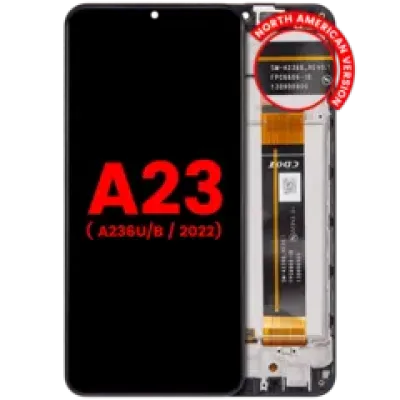 Дисплейний модуль (LCD) з рамкою для Samsung Galaxy A23 5G (A236 / 2022) (Aftermarket Plus) (усі кольори)