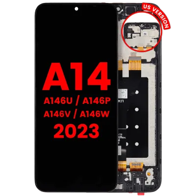 Дисплейний модуль (LCD) з рамкою для Samsung Galaxy A14 5G (A146U / A146P / A146V / A146W / 2023) (US Version) (Aftermarket Plus) (усі кольори)