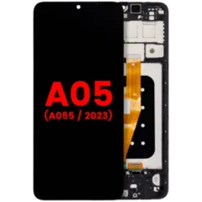 Дисплейний модуль (LCD) з рамкою для Samsung Galaxy A05 (A055 / 2023) (Aftermarket Plus) (усі кольори)