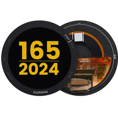 Дисплейний модуль для Garmin Forerunner 165 (2024) (OLED) (Premium) (чорний)