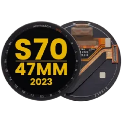 Дисплейний модуль для Garmin Approach S70 (47mm) (2023) (OLED) (Premium) (чорний)